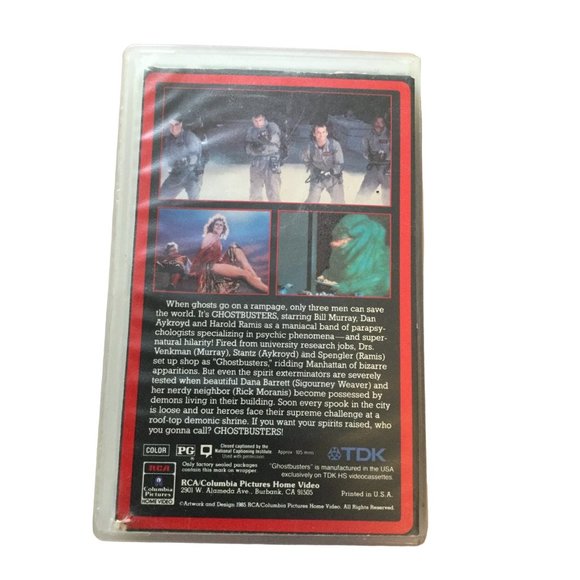 1984 Ghostbusters Beta Tape Betamax Video clamshell case Bill Murray Dan Akyroyd - Picture 3 of 5